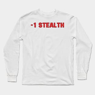 D&D -1 Stealth Stat Modifier Long Sleeve T-Shirt